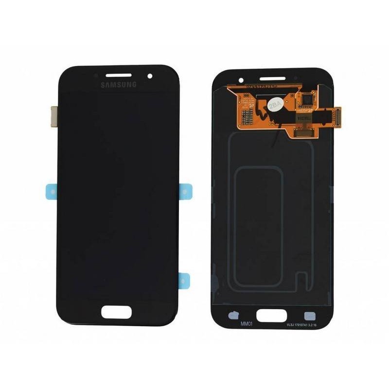 Pantalla completa (LCD/display + digitalizador/táctil) para Samsung Galaxy A3 (2017), A320F original negra