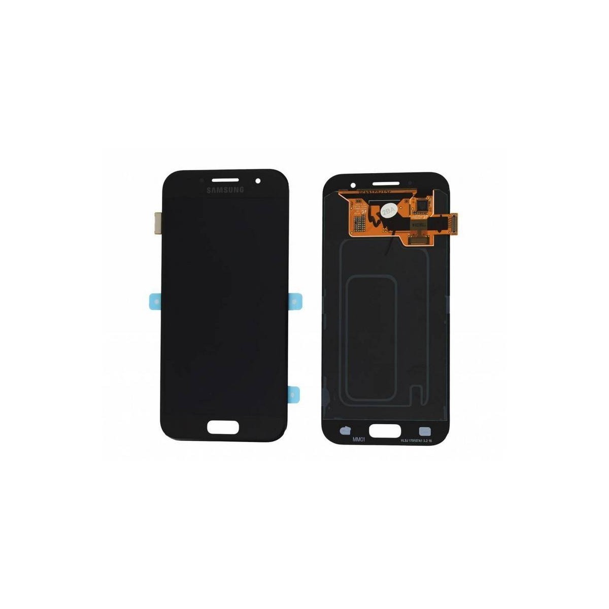 Pantalla completa (LCD/display + digitalizador/táctil) para Samsung Galaxy A3 (2017), A320F original negra
