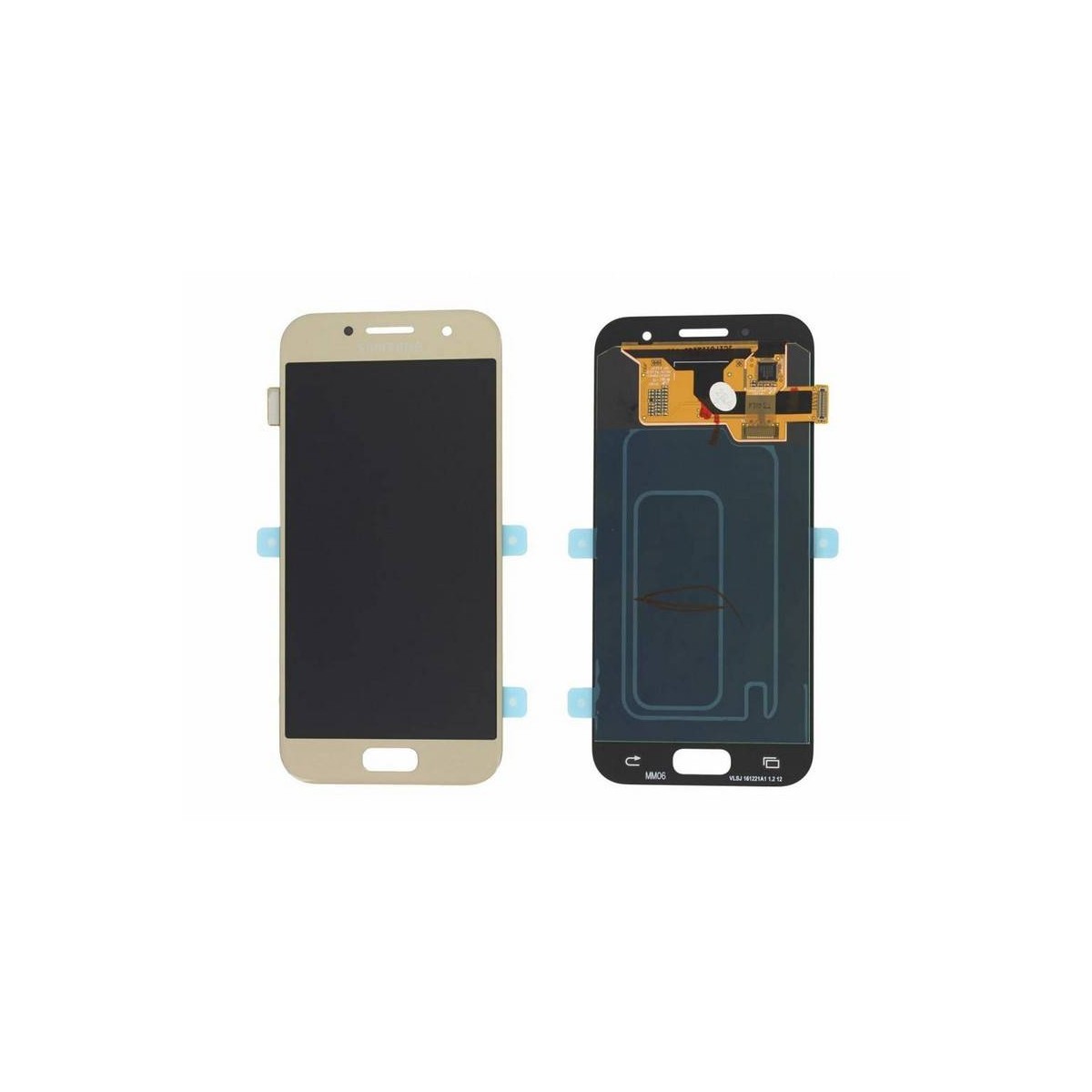 Pantalla completa (LCD/display + digitalizador/táctil) para Samsung Galaxy A3 (2017), A320F original dorada