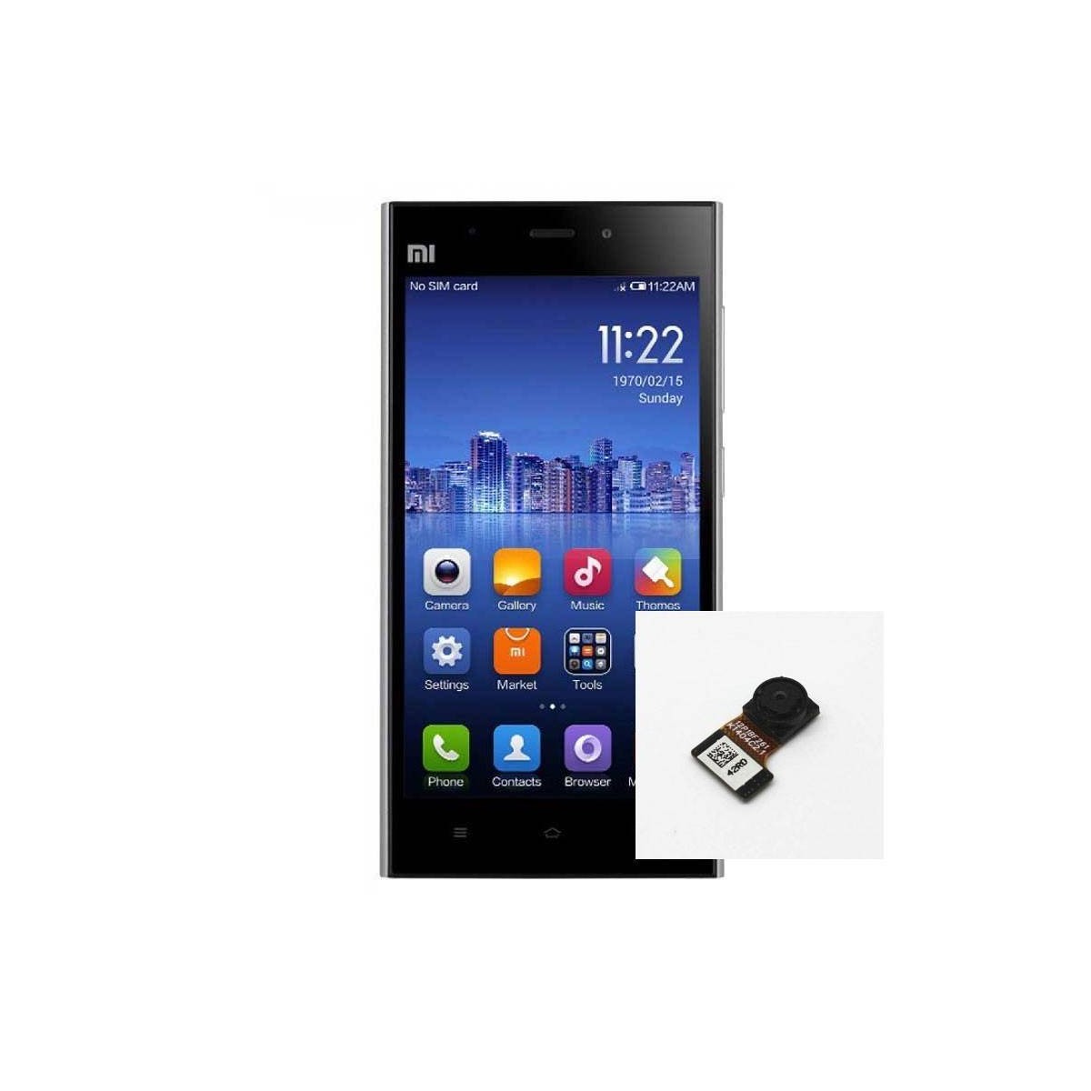 Reparaçao camera frontal para Xiaomi Mi3
