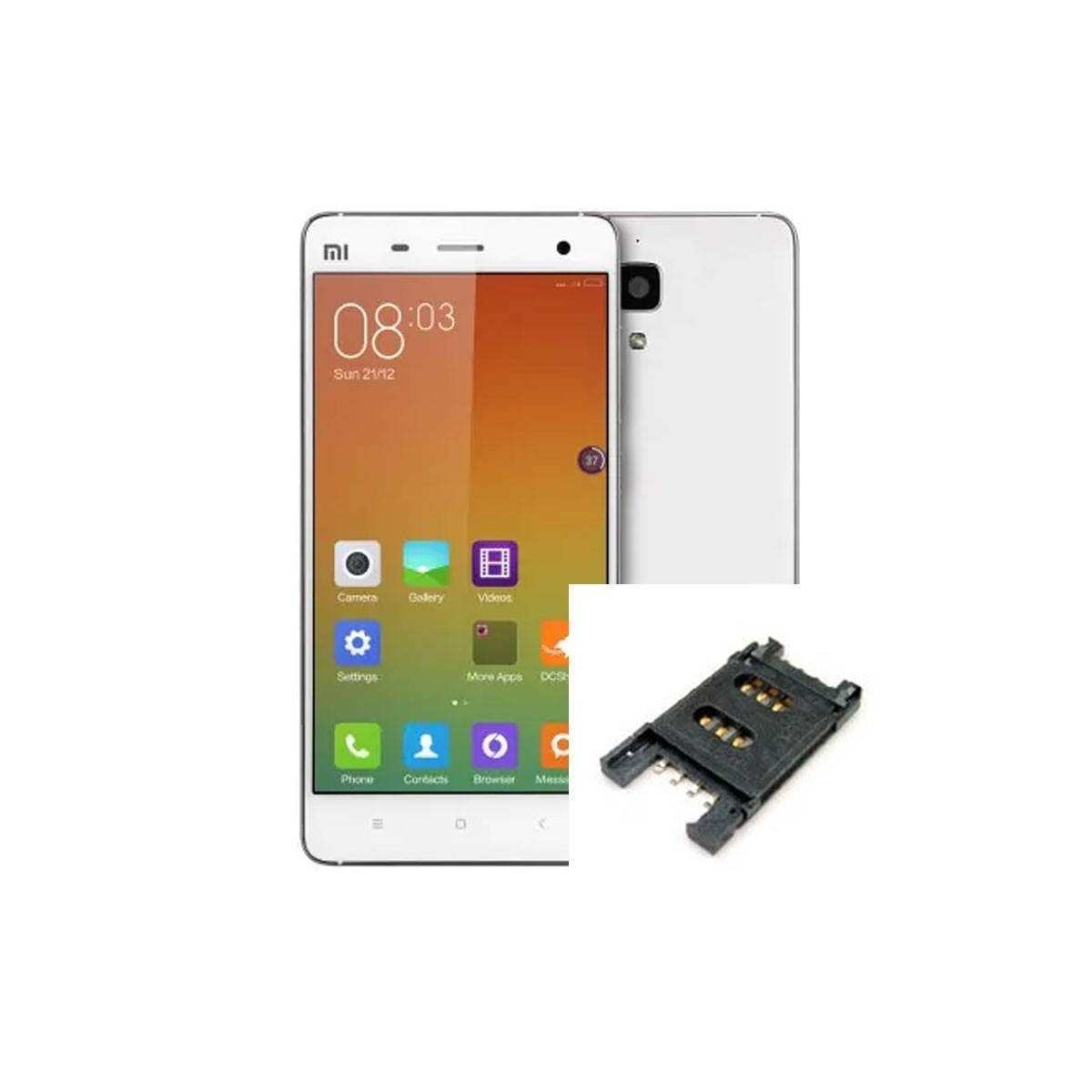 Reparaçao leitor SIM Xiaomi Mi4