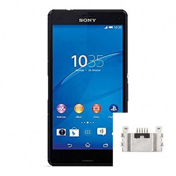 Reparacion conector de carga de Sony Xperia Z3 Compact