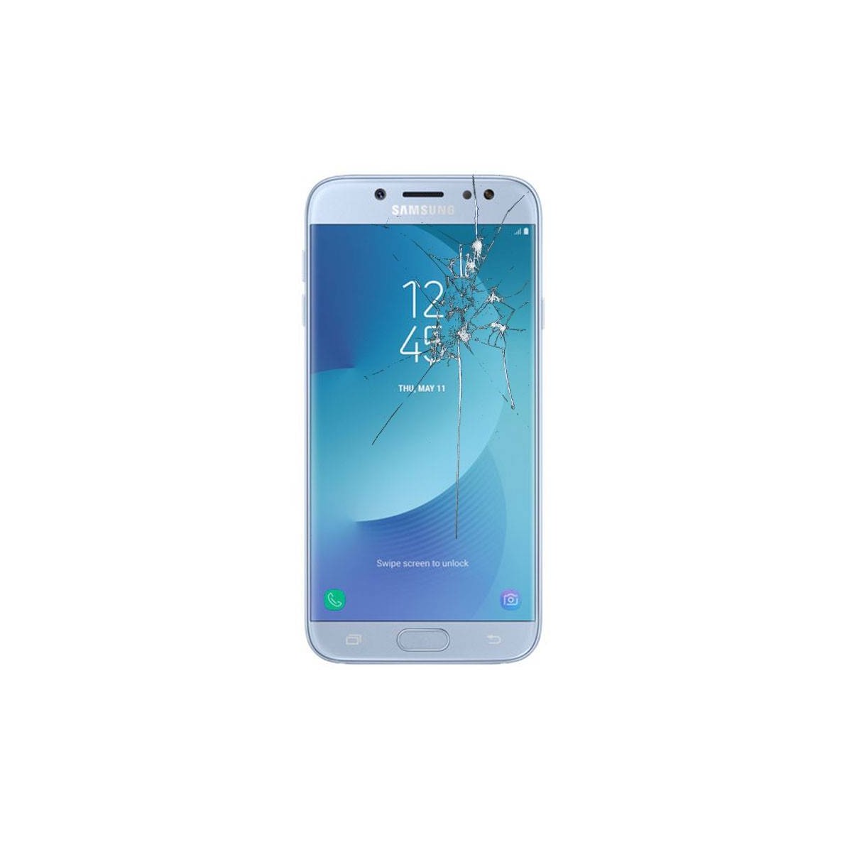 Reparacion pantalla Original Samsung j7 2017 j730F  Plata