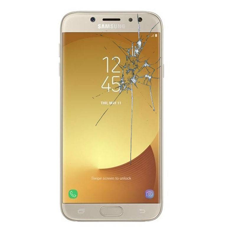 Reparaçao Ecrã Original Samsung j7 2017 j730F  dourado