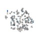 set de tornillos iphone 5s plata 