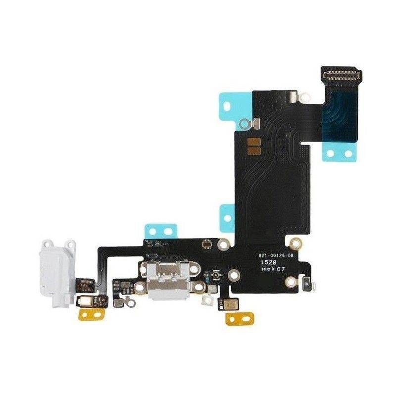 Flex conector de carga mas Micro iPhone 6S Plus blanco