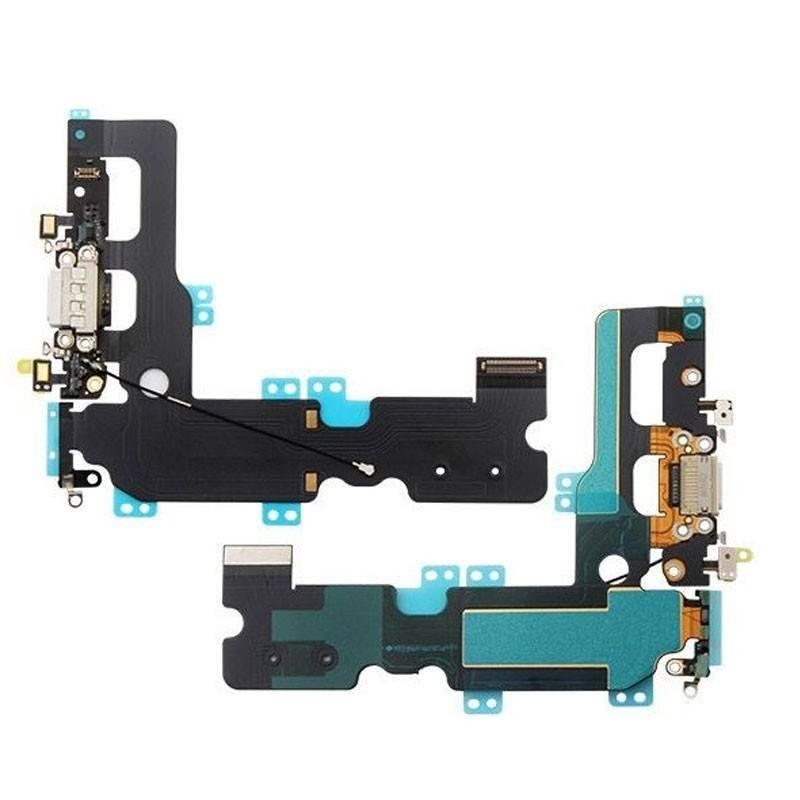 Flex con conector de Carga, Datos, Antena y Microfono para iPhone 7 Plus- Blanco