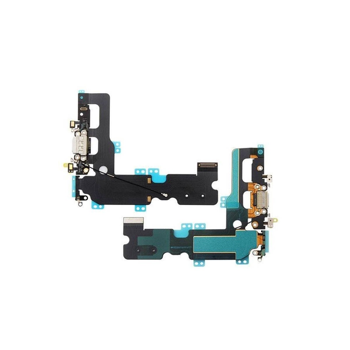Flex con conector de Carga, Datos, Antena y Microfono para iPhone 7 Plus- Blanco