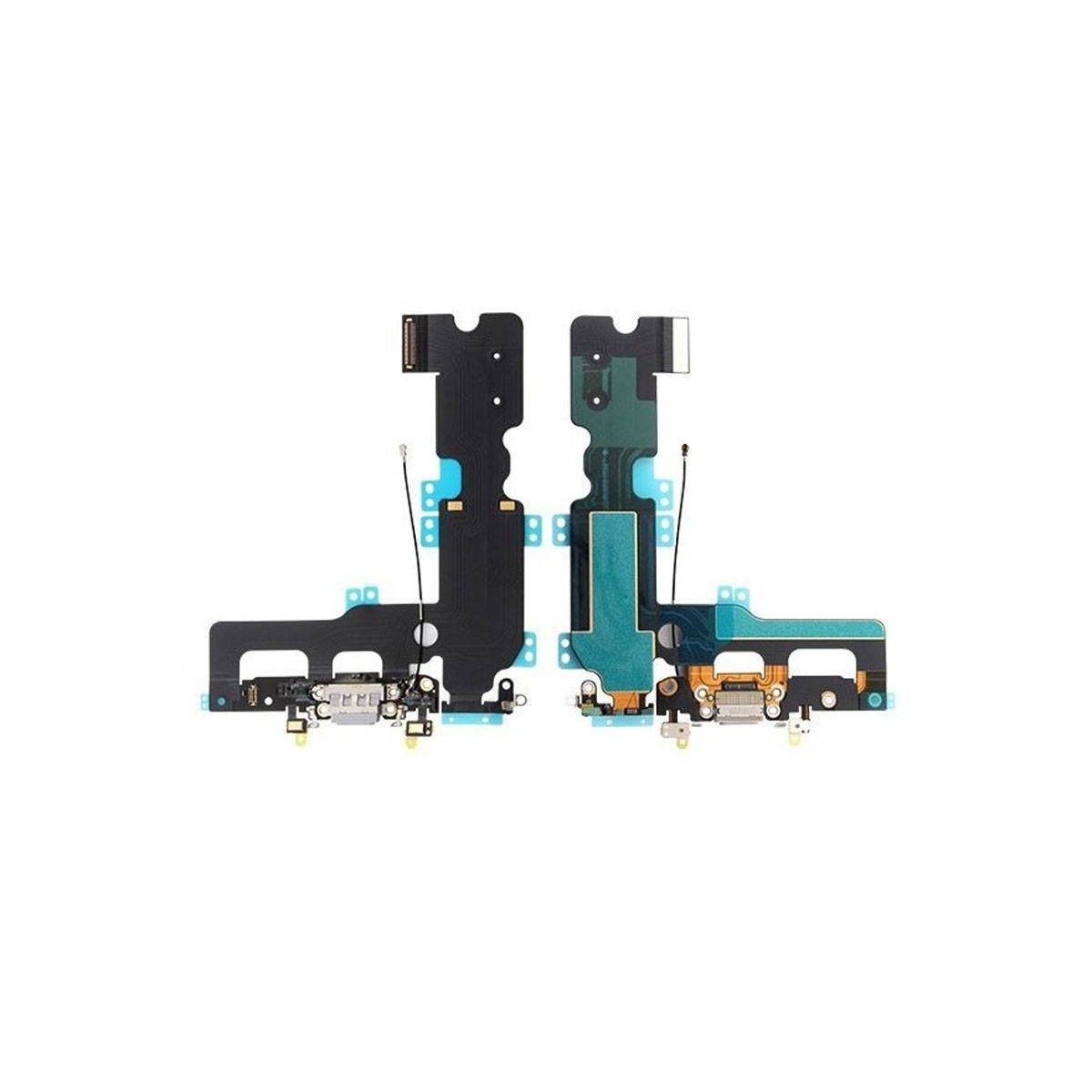 Flex con conector de Carga, Datos, Antena y Microfono para iPhone 7 Plus- Gris