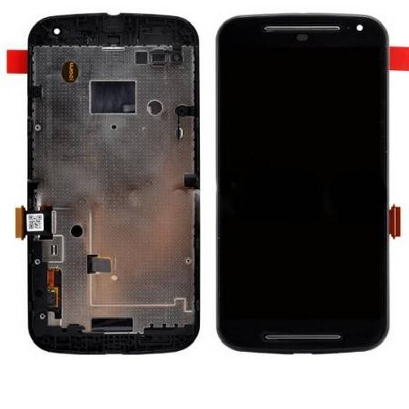 Pantalla Completa con marco Motorola Moto G2 XT1063 negro