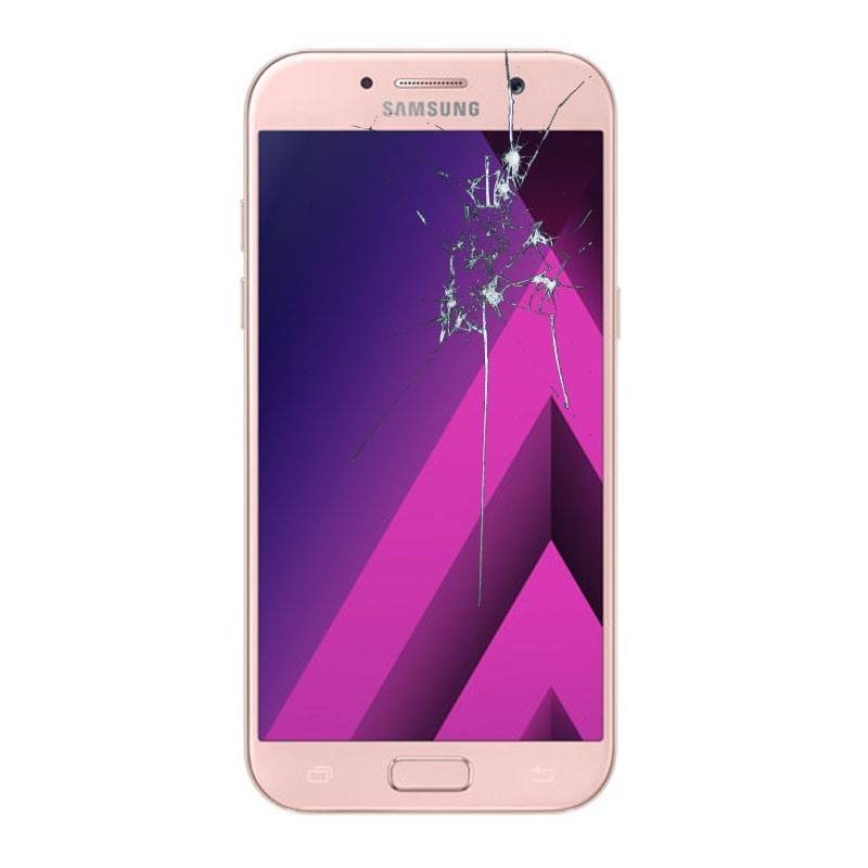 Reparaçao Ecrã Original Samsung A5 2017-A520F rosa
