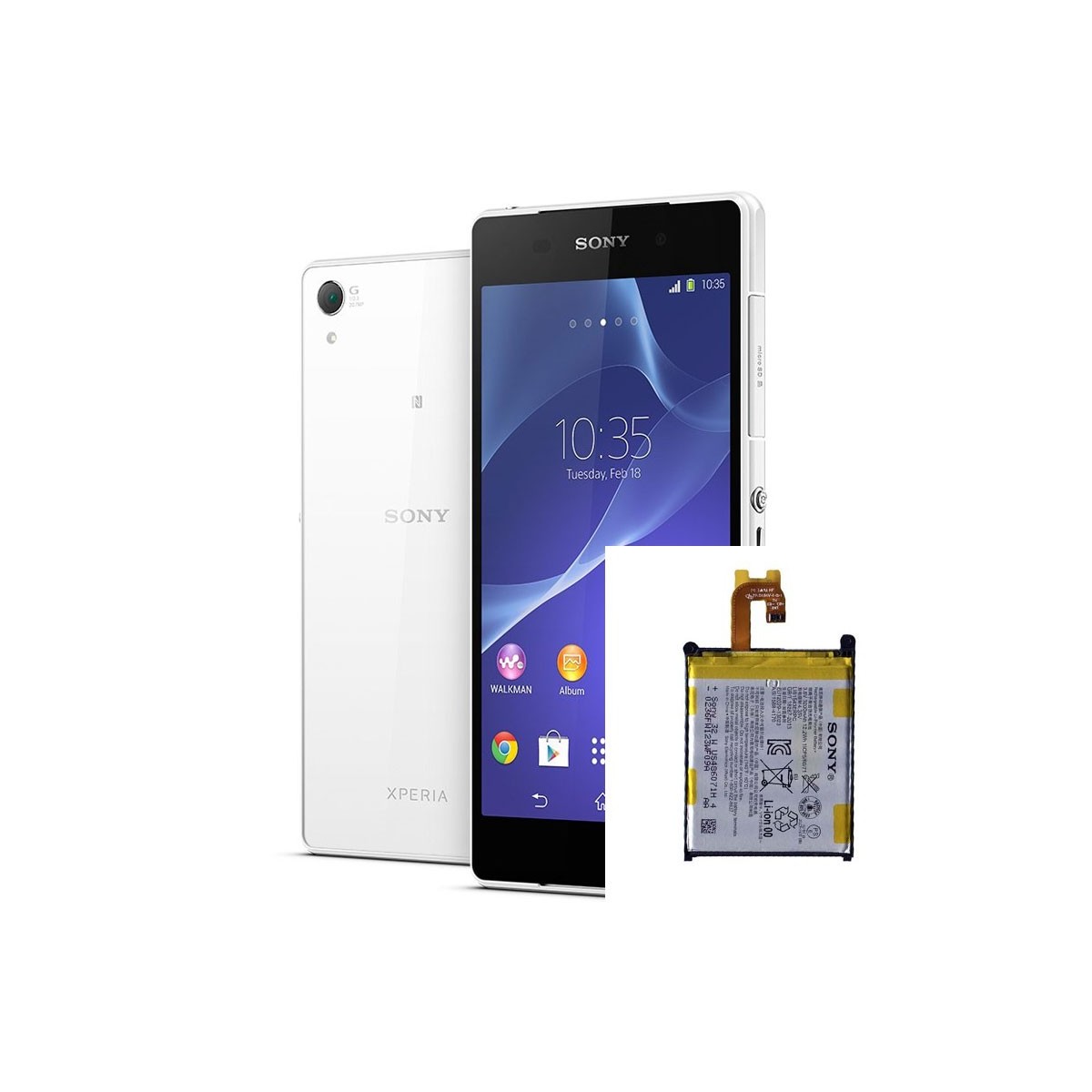 Troca bateria Sony Xperia Z2 D6502 D6503 D6543