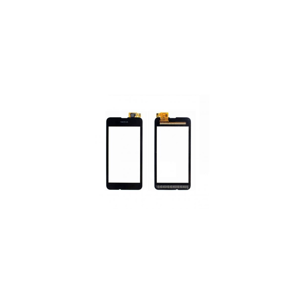 Pantalla Completa con Marco para Nokia Lumia 530 negra