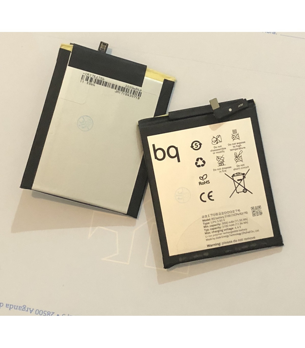 Bateria original  de 3100 mAh para  BQ Aquaris X / X Pro