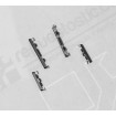Set de botones de subir y bajar volumen y encendido color gris oscuro para OnePlus 5, A5000