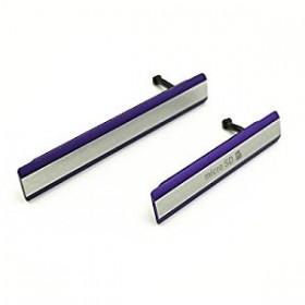 Conjunto de Tapa Lateral para Sony Xperia Z2 em cor purpura.