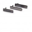 set de 3 Tapa Lateral para Sony Xperia Z1 Compact en negro