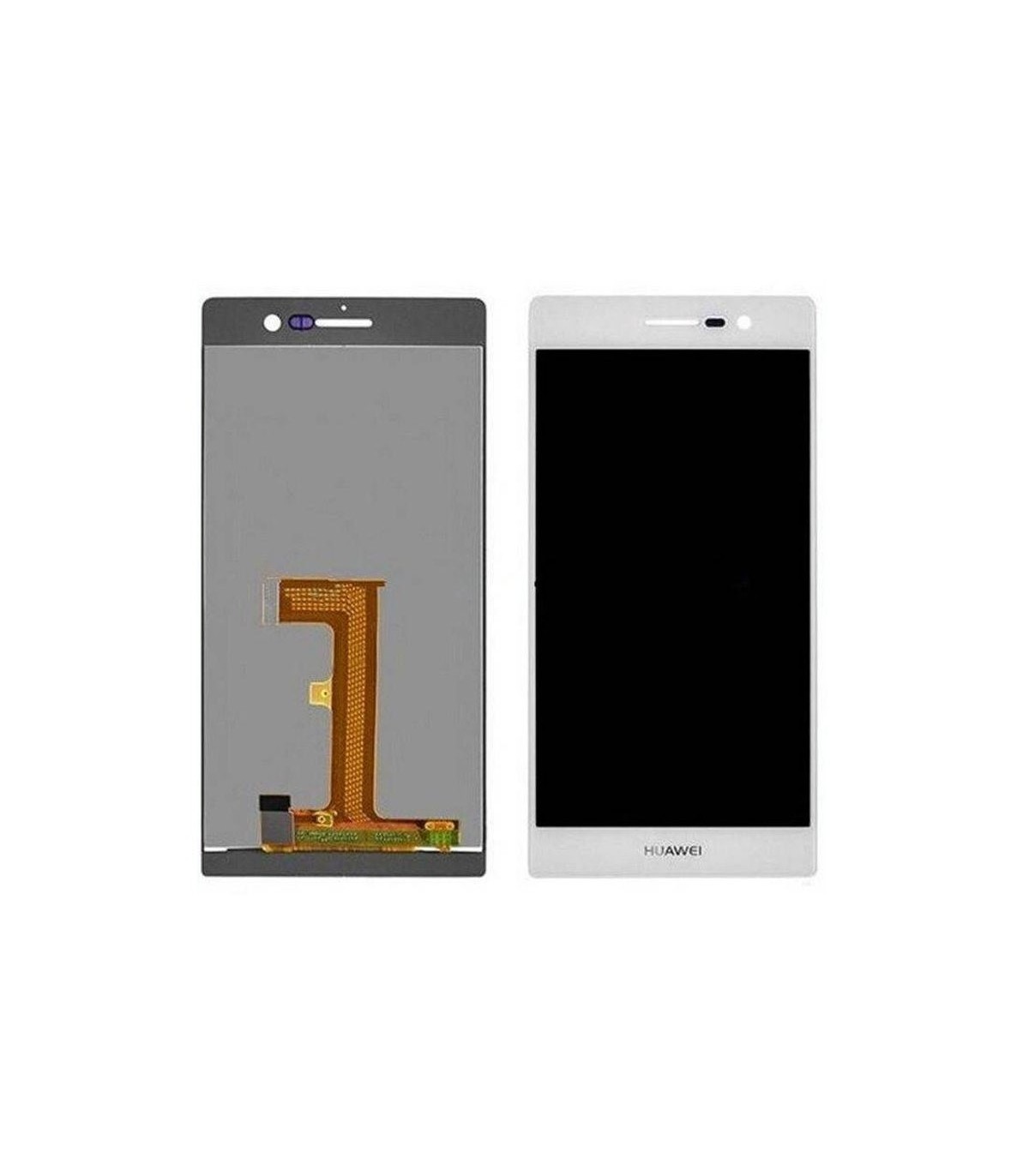 Pantalla completa HUawei Ascend P7 blanca