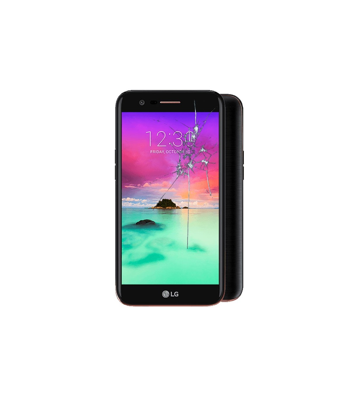 Reparacion pantalla LG K10 K420N NEGRA
