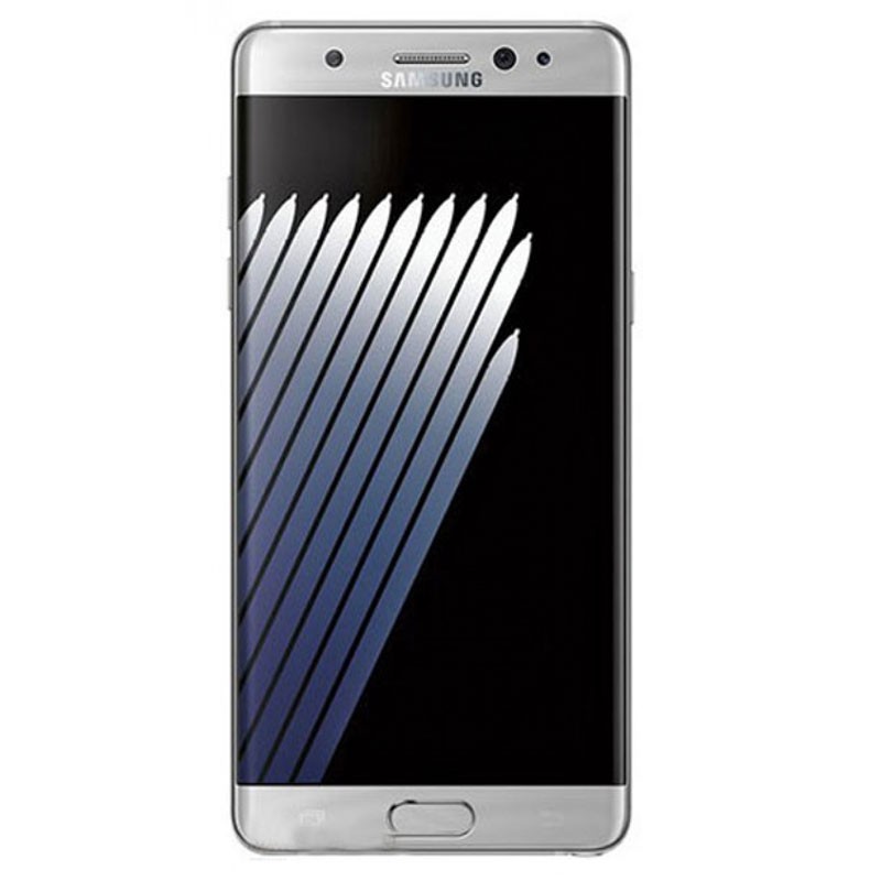 Ecrã completa com marco para Samsung Galaxy Note 7, -N93SM0F em cor Prateado ,ORIGINAL