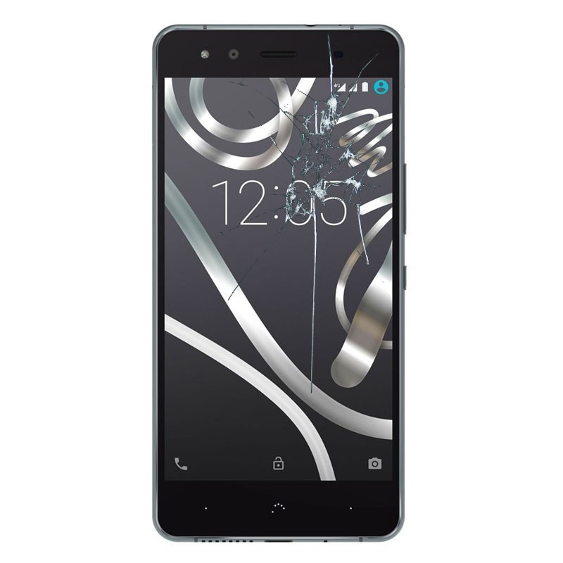Pantalla completa BQ Aquarius X5 negra de alta calidad 