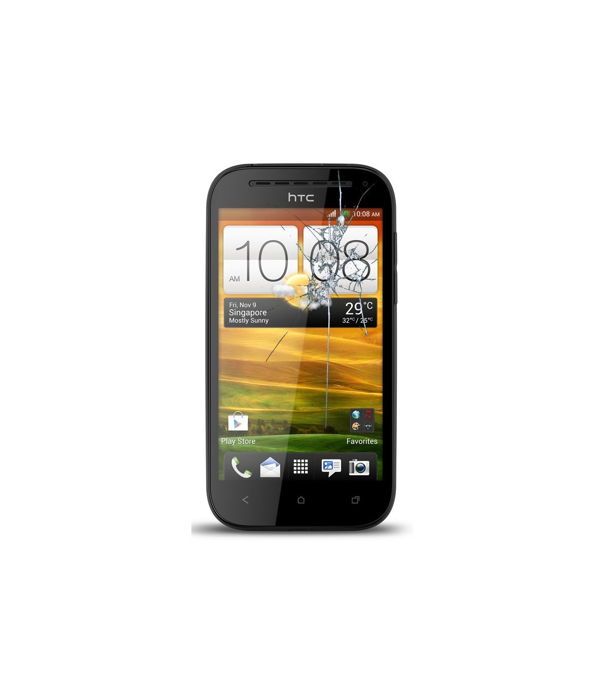 Reparacion pantalla HTC ONE SV C525E NEGRA