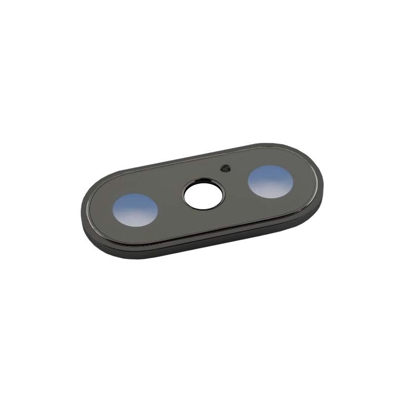 Lente de cámara trasera con marco negro para iPhone X