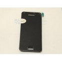 Pantalla completa con marco para Samsung Galaxy S Advance I9070 negra