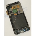 Pantalla completa con marco para Samsung Galaxy S Advance I9070 Blanca