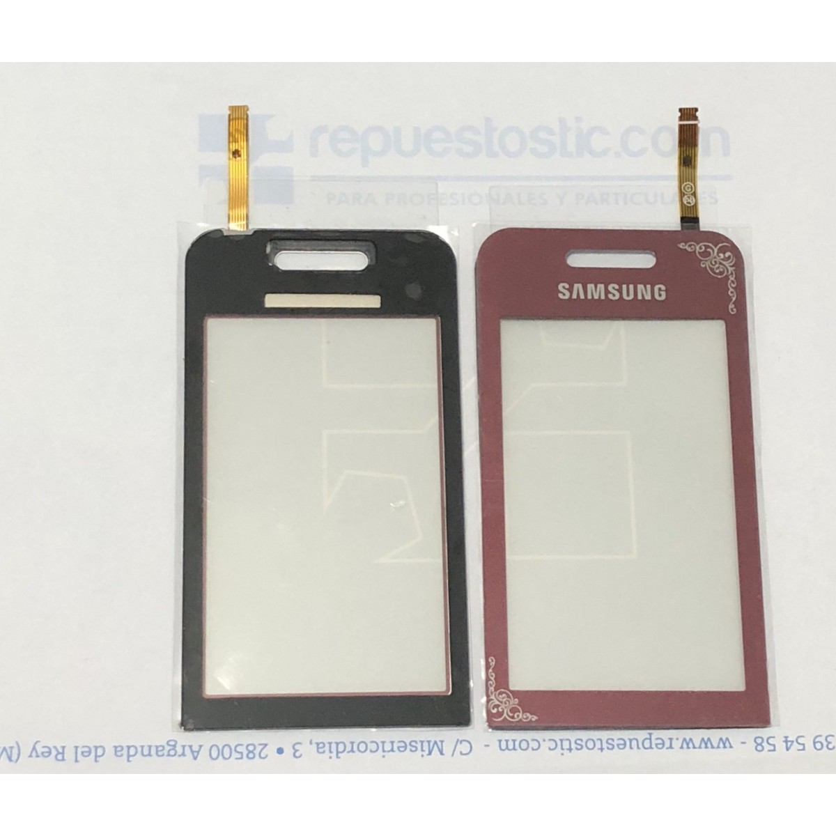 Samsung S5230 digitalizador ventana, pantalla tactil, ventana LCD color BLANCO
