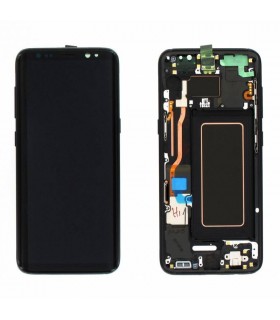 Ecrã LCD Display , Tactil com Marco Original para Samsung Galaxy S8 G950 PRETA