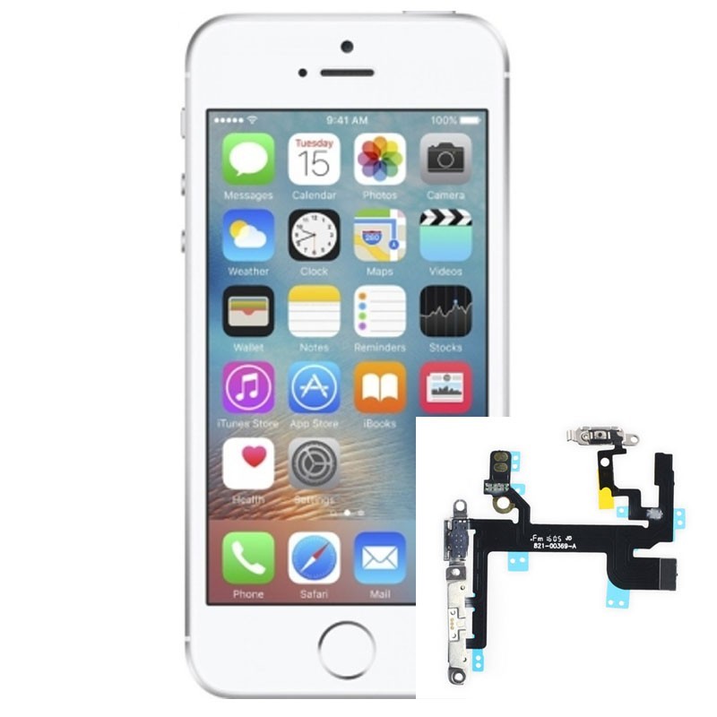 sustituion boton de enendido iphone 5 5s 5c