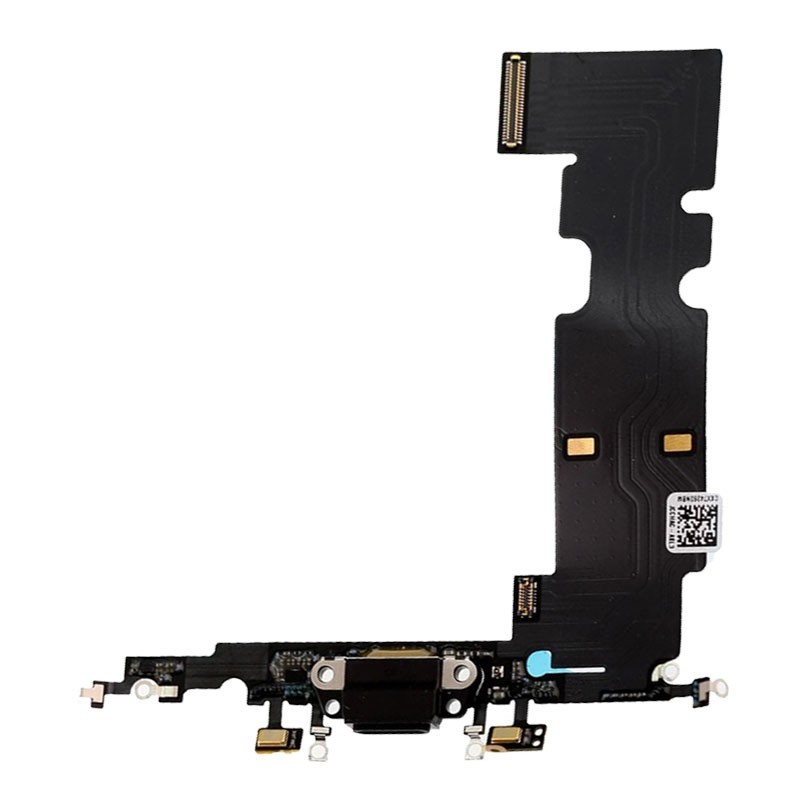 flex con conector de carga, micrófono para iPhone 8 Negro