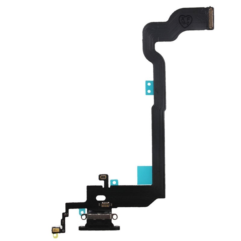 flex con conector de carga, micrófono para iPhone 8 Negro