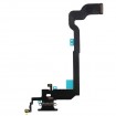 Flex conector de carga y micro iPhone X Negro