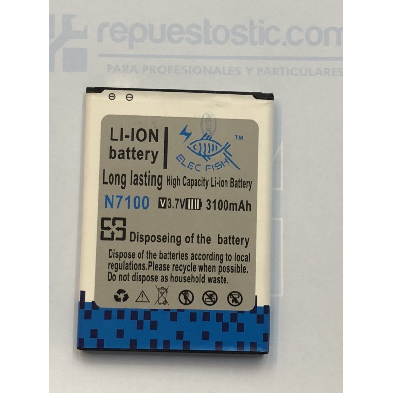 Bateria compatible 4200mAh alta capacidad galaxy Note 2 / N7100