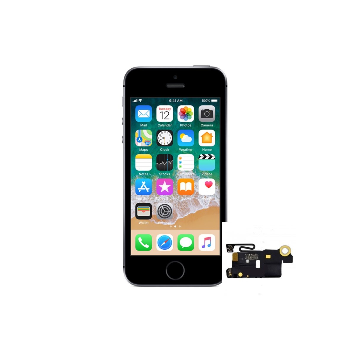 sustituion Antena WIFI iPhone 5
