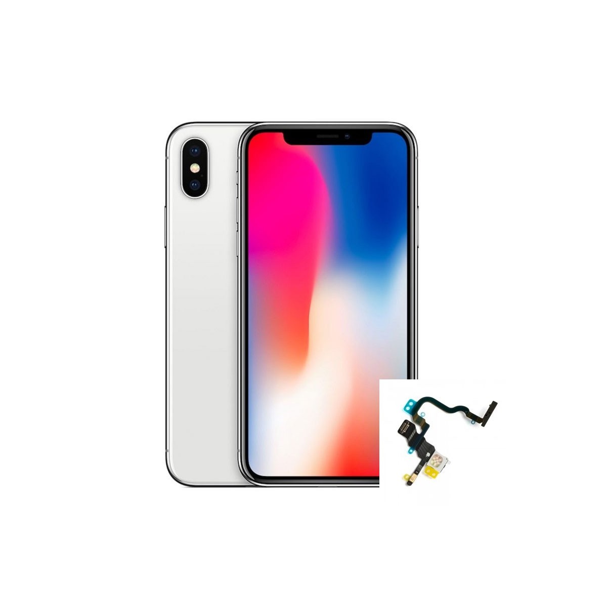 Reparaçao botão de liga, micro e flash iPhone X