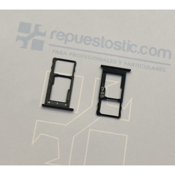 Porta SIM_SD Negro para BQ Aquarius U2, U2 Lite