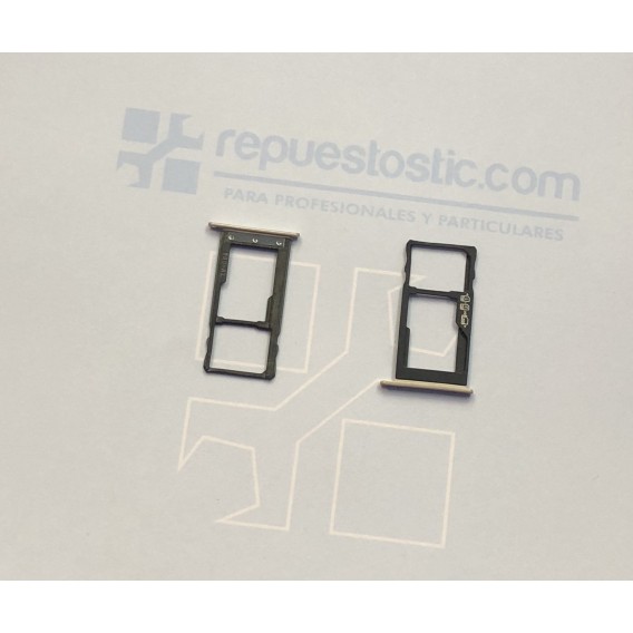 Porta SIM-SD Dorado para BQ Aquarius U2 , U2 Lite