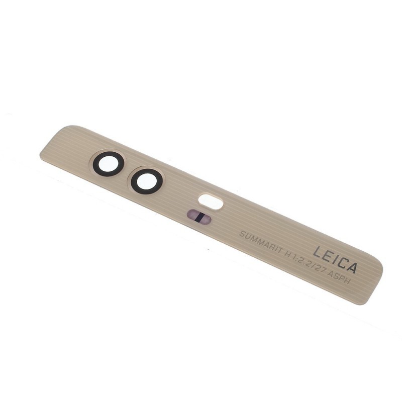 Embellecedor superior trasero + lente de camara para Huawei P9 Plus - Oro