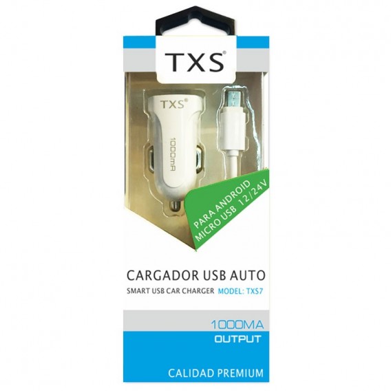 ir a buscar péndulo soplo ✓ Cargador TXS coche Micro USB para Android