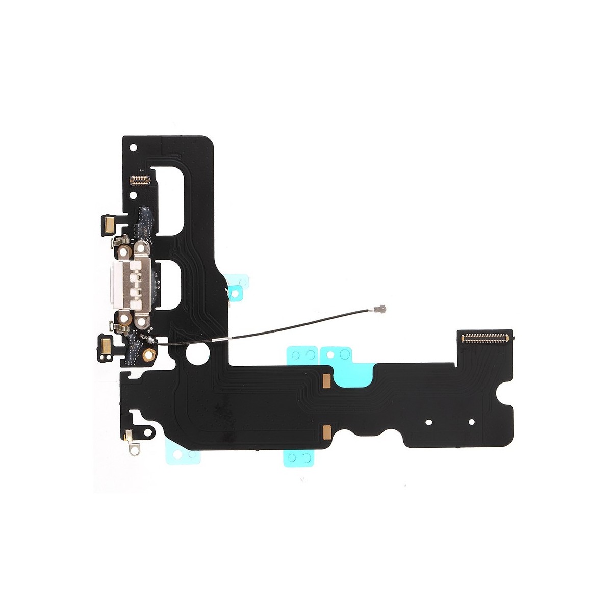 Flex con conector de Carga, Datos, Antena y Microfono para iPhone 7 Plus- Blanco