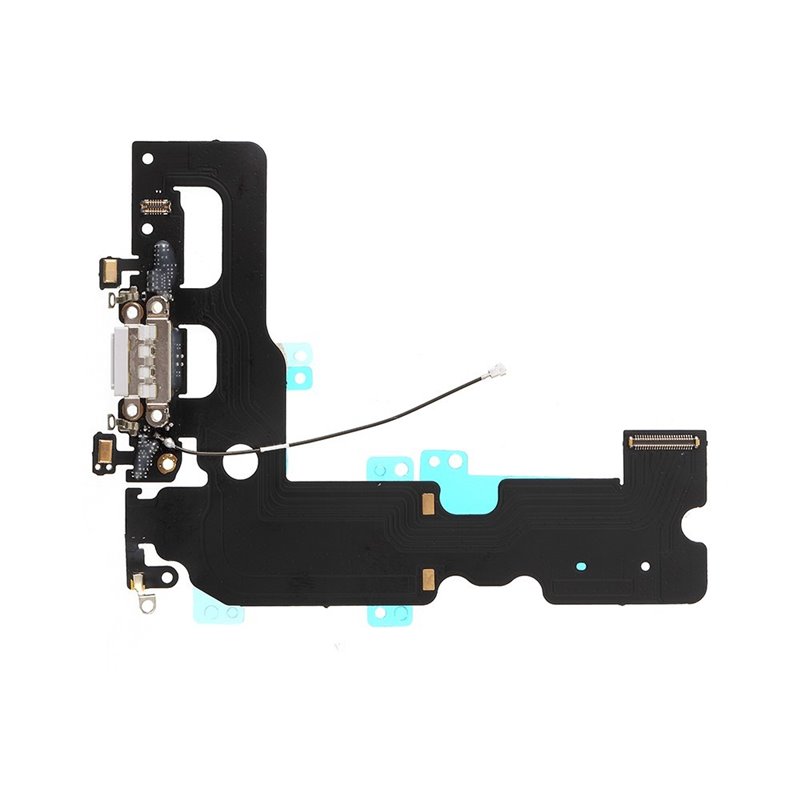 Flex con conector de Carga, Datos, Antena y Microfono para iPhone 7 Plus- Gris