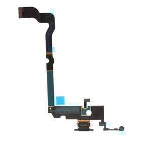 Flex conector de carga iPhone XS Max Preto