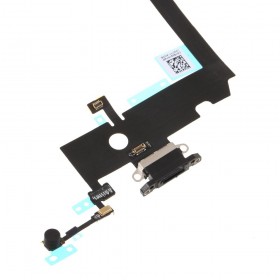 Flex conector de carga iPhone XS Max Preto
