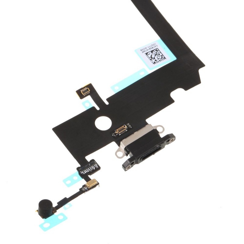 Flex conector de carga iPhone XS Max Preto