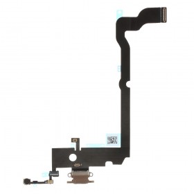 Flex conector de carga iPhone XS Max Preto