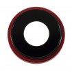 Lente de camara trasera para iPhone Xr Rojo
