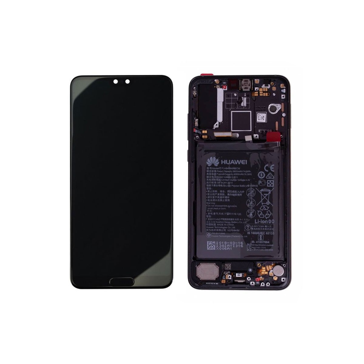 Ecrã completa para Huawei P20 Pro Preta
